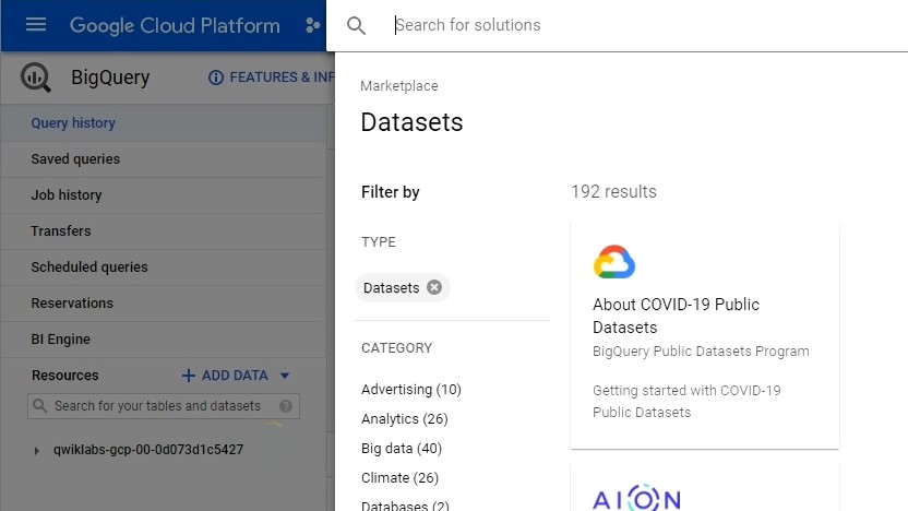 Insights from Data with BigQuery: Challenge Lab (COVID-19 Open ...